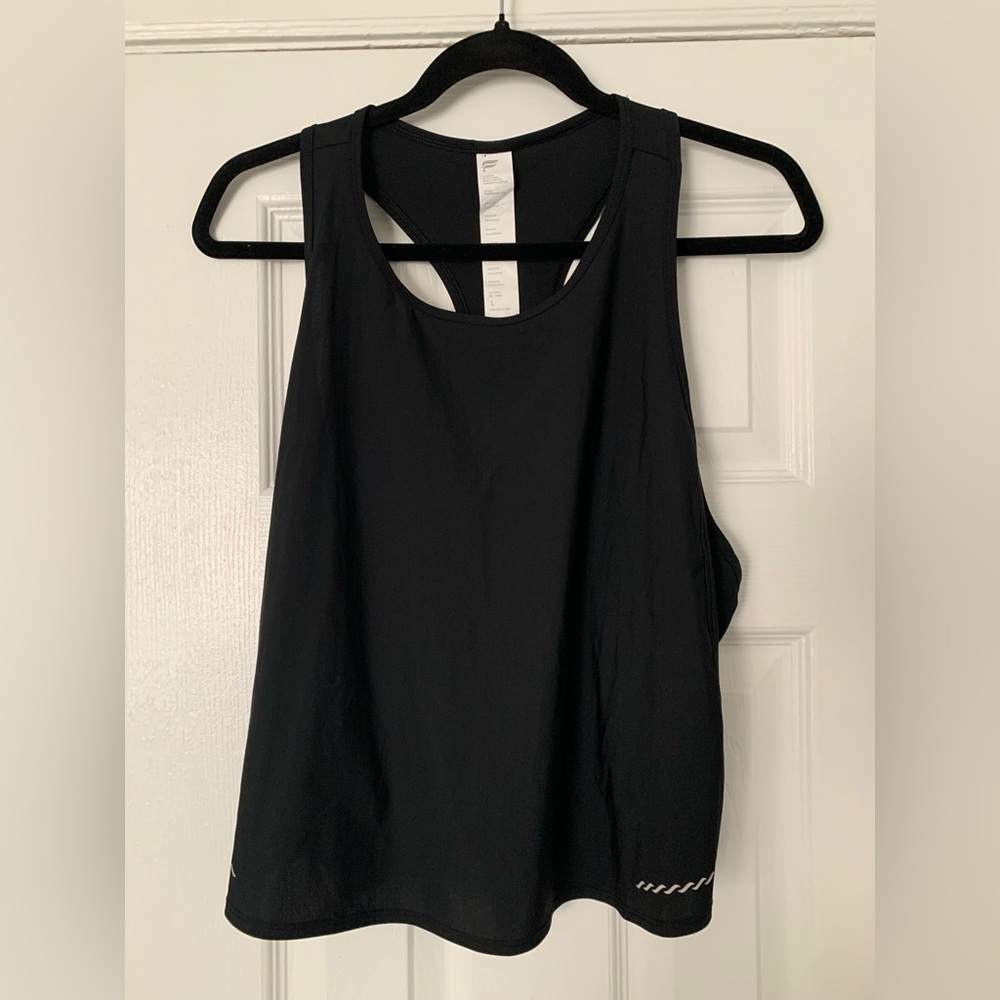 Fabletics Black crop Tank Top